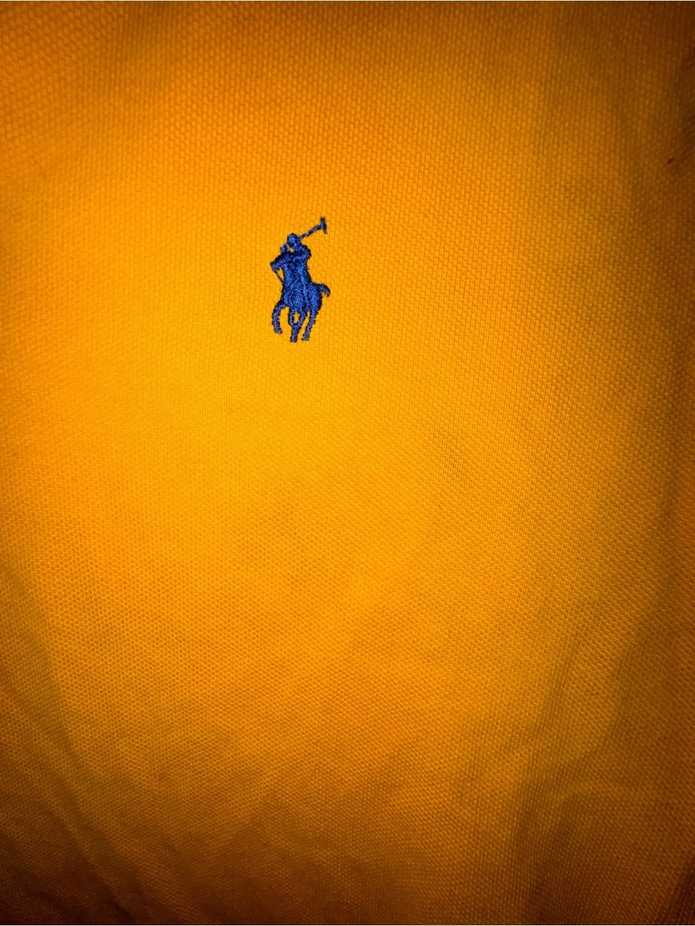 Ralph Lauren Boys' Bright Yellow Polo Shirt with Navy Pony - read description